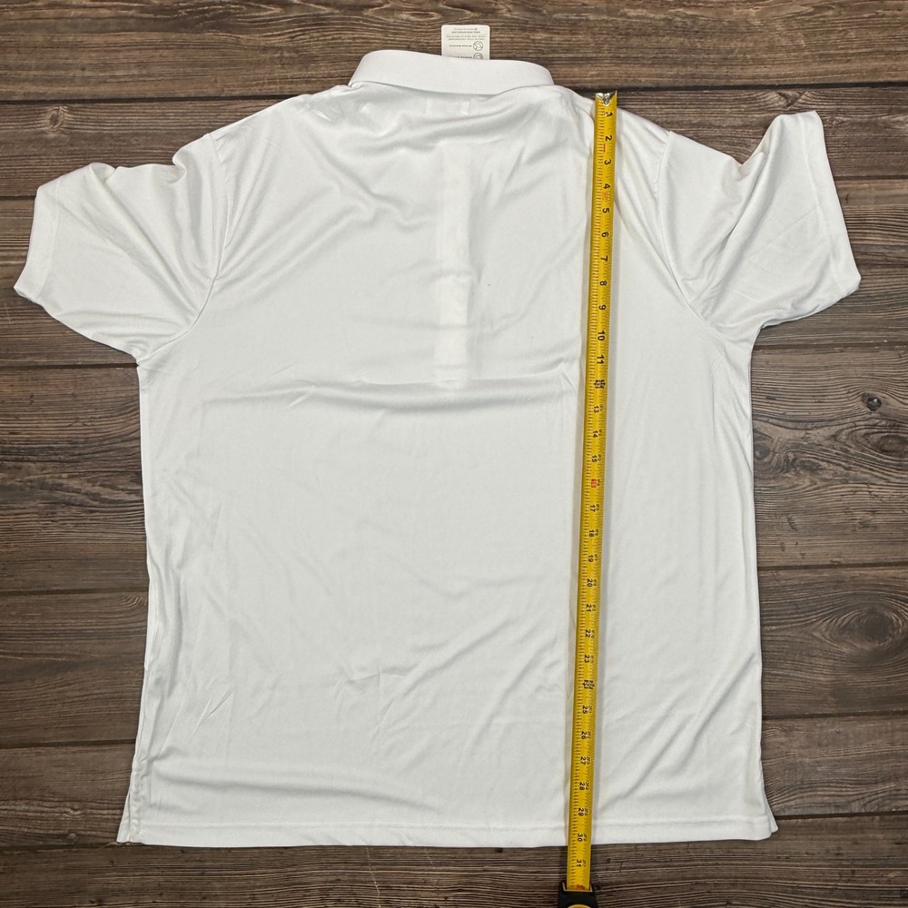Collars & Co Mens Size XL Dress Collar Polo White Relaxed Fit Performance NWT - Picture 7 of 10